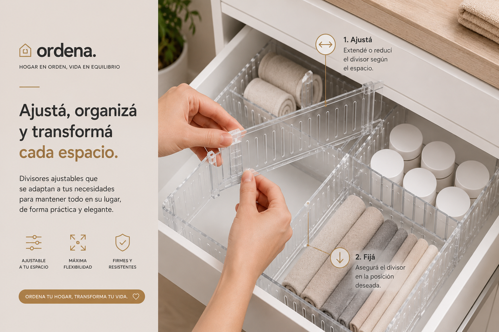 Divisores Ajustables para Cajones