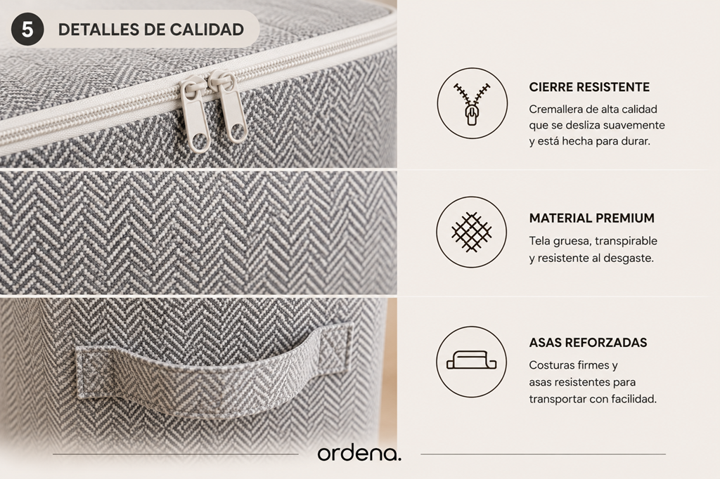 Organizador de Gran Capacidad para Ropa y Edredones