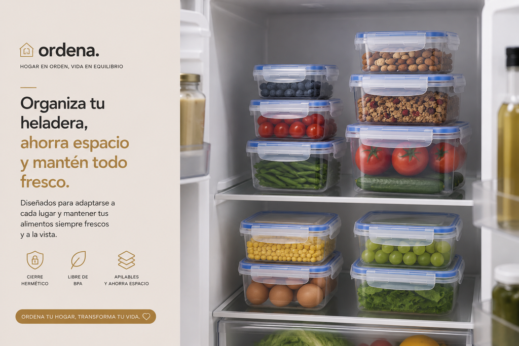 Contenedores Herméticos para Refrigerador | Conserva tus Alimentos Frescos