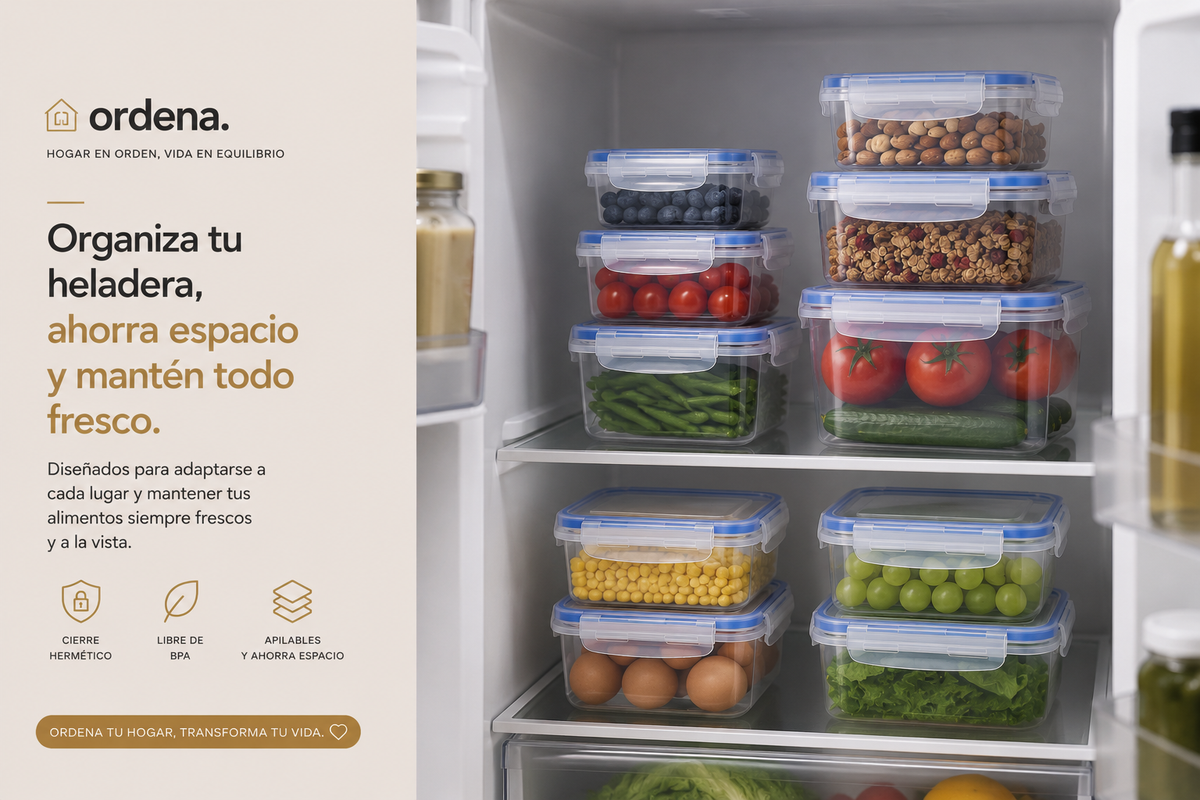 Contenedores Herméticos para Refrigerador | Conserva tus Alimentos Frescos
