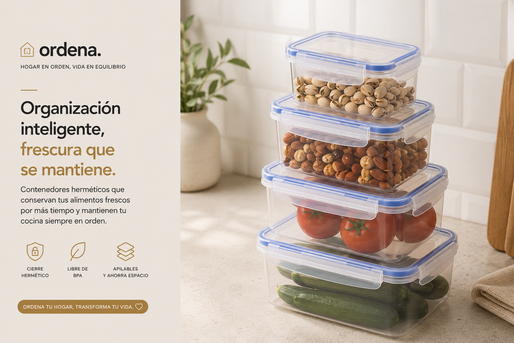 Contenedores Herméticos para Refrigerador | Conserva tus Alimentos Frescos