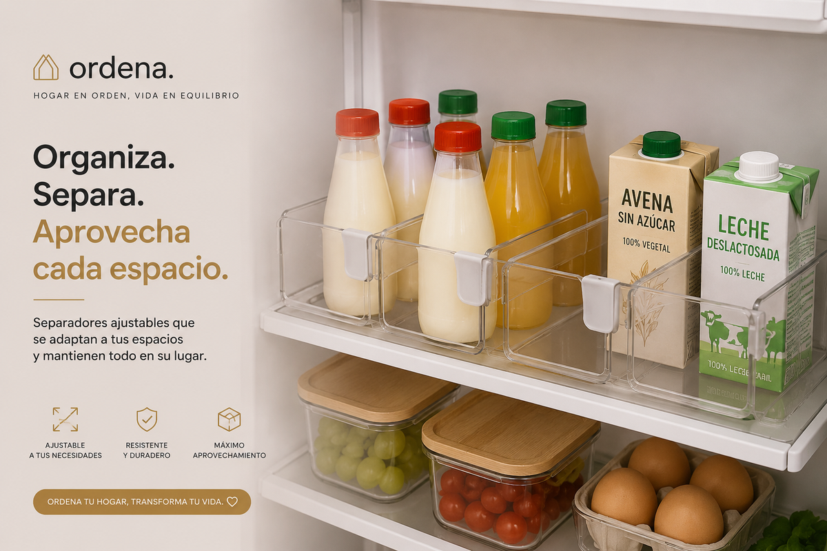 Organizadores Transparentes para Refrigerador | Set de 10, 15 o 20 Piezas