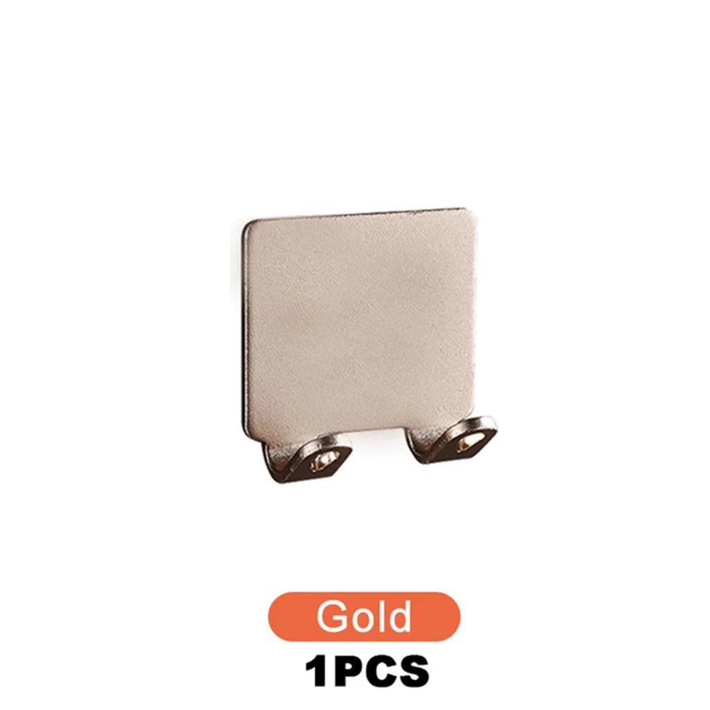 Soporte Adhesivo de Acero Inoxidable para Maquinilla de Afeitar | 1 o 2 Piezas