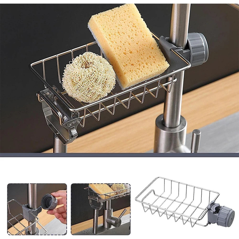 Organizador Flexible para Fregadero | Soporte para Esponja y Jabón
