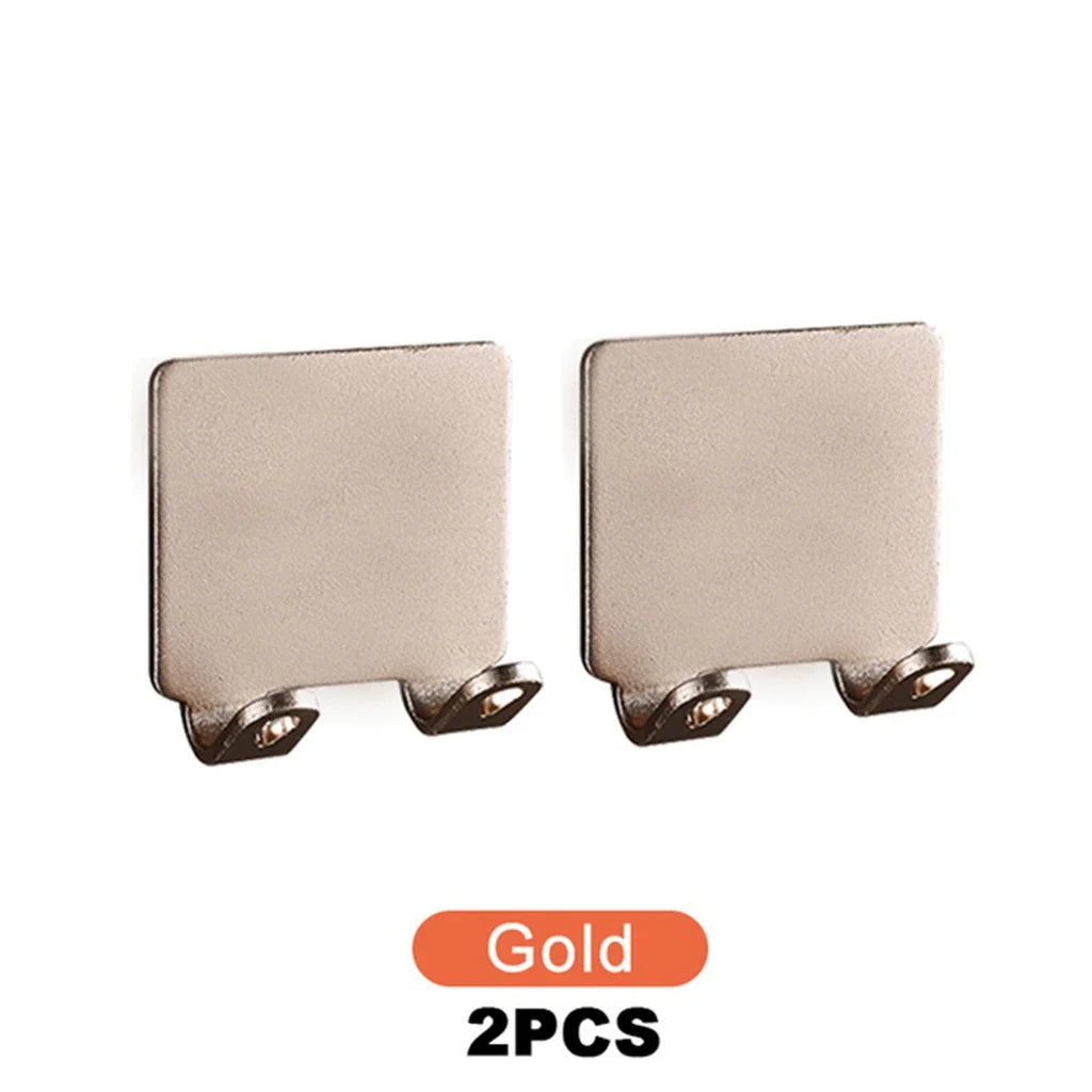 Soporte Adhesivo de Acero Inoxidable para Maquinilla de Afeitar | 1 o 2 Piezas