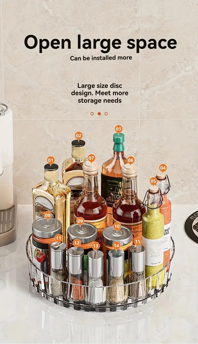 Organizador Giratorio de Especias 360° para Cocina