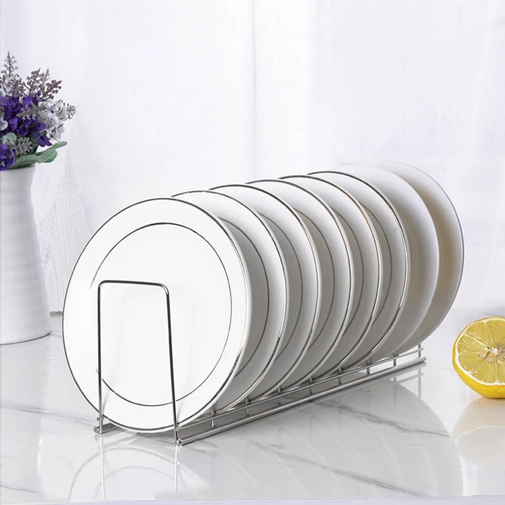 Organizador Metálico para Platos y Tazones | Ahorra Espacio en tu Cocina
