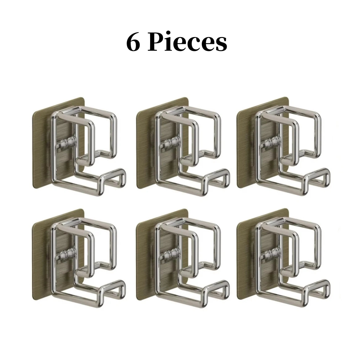 Gancho Adhesivo de Acero Inoxidable | Organizador Multifuncional para Baño y Cocina