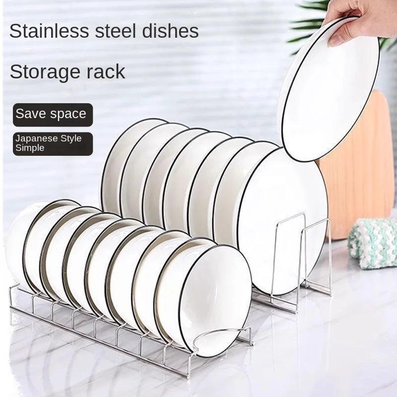 Organizador Metálico para Platos y Tazones | Ahorra Espacio en tu Cocina
