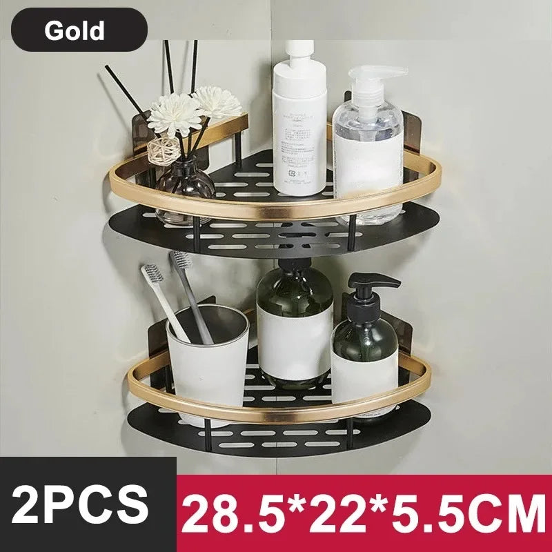Repisa de Aluminio para Baño y Cocina | Organizador de Pared