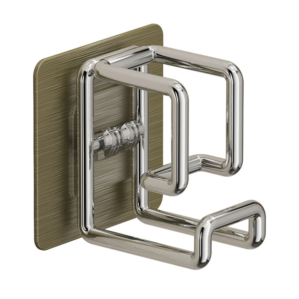 Gancho Adhesivo de Acero Inoxidable | Organizador Multifuncional para Baño y Cocina