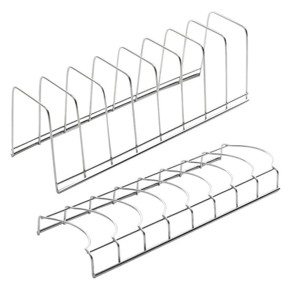 Organizador Metálico para Platos y Tazones | Ahorra Espacio en tu Cocina