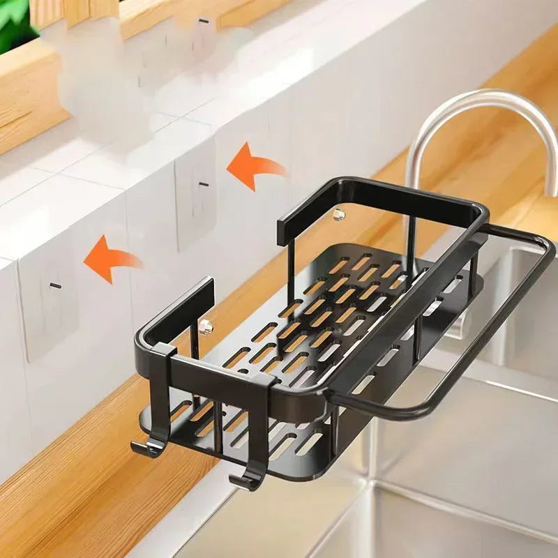Repisa de Aluminio para Baño y Cocina | Organizador de Pared