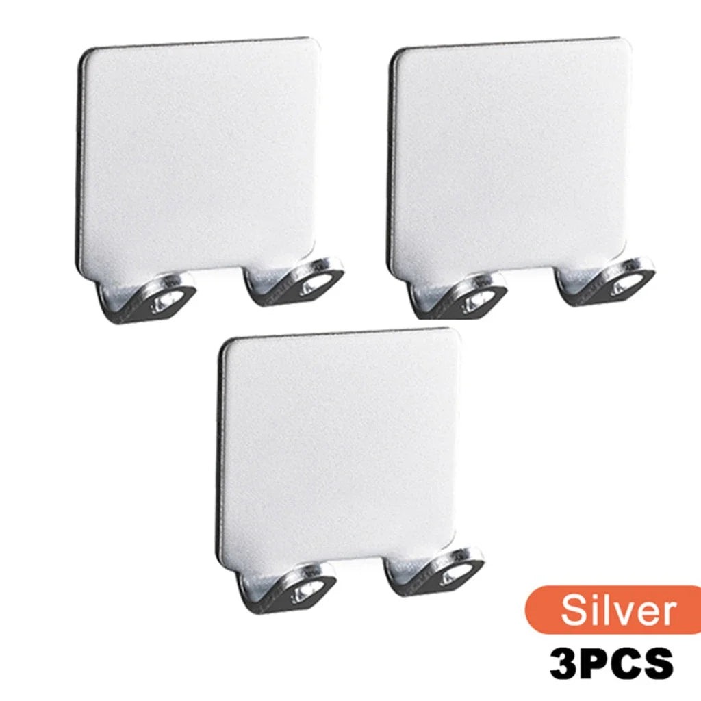 Soporte Adhesivo de Acero Inoxidable para Maquinilla de Afeitar | 1 o 2 Piezas
