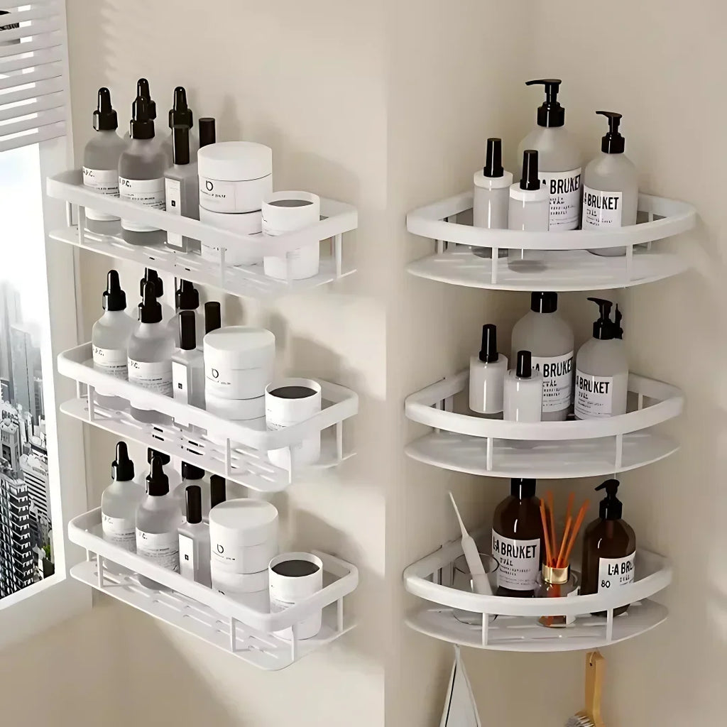 Repisa de Aluminio para Baño y Cocina | Organizador de Pared