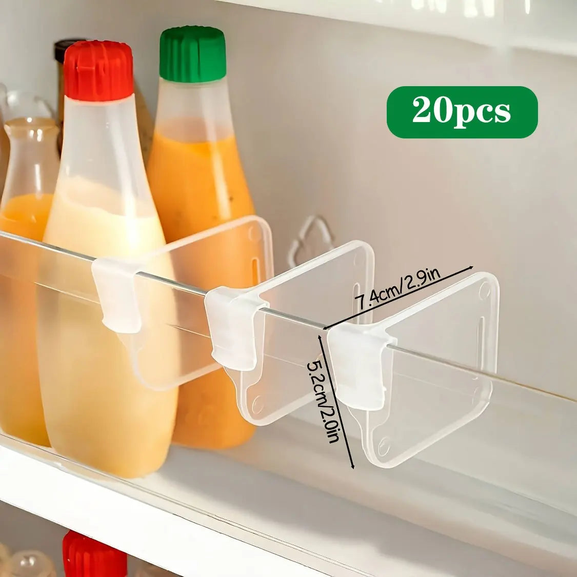 Organizadores Transparentes para Refrigerador | Set de 10, 15 o 20 Piezas