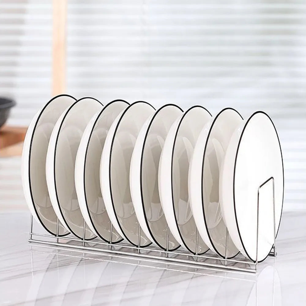 Organizador Metálico para Platos y Tazones | Ahorra Espacio en tu Cocina