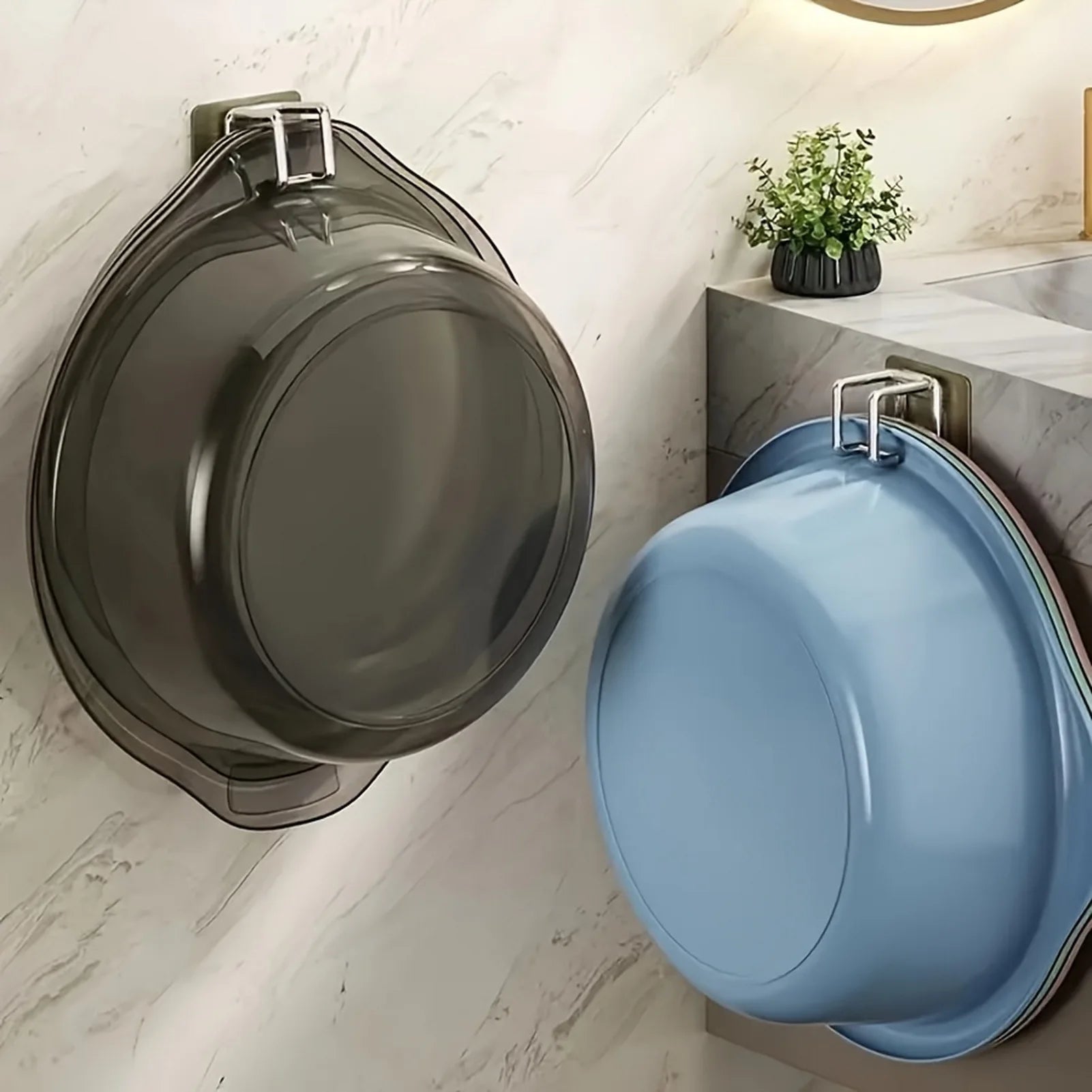 Gancho Adhesivo de Acero Inoxidable | Organizador Multifuncional para Baño y Cocina