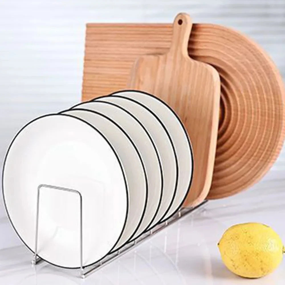 Organizador Metálico para Platos y Tazones | Ahorra Espacio en tu Cocina
