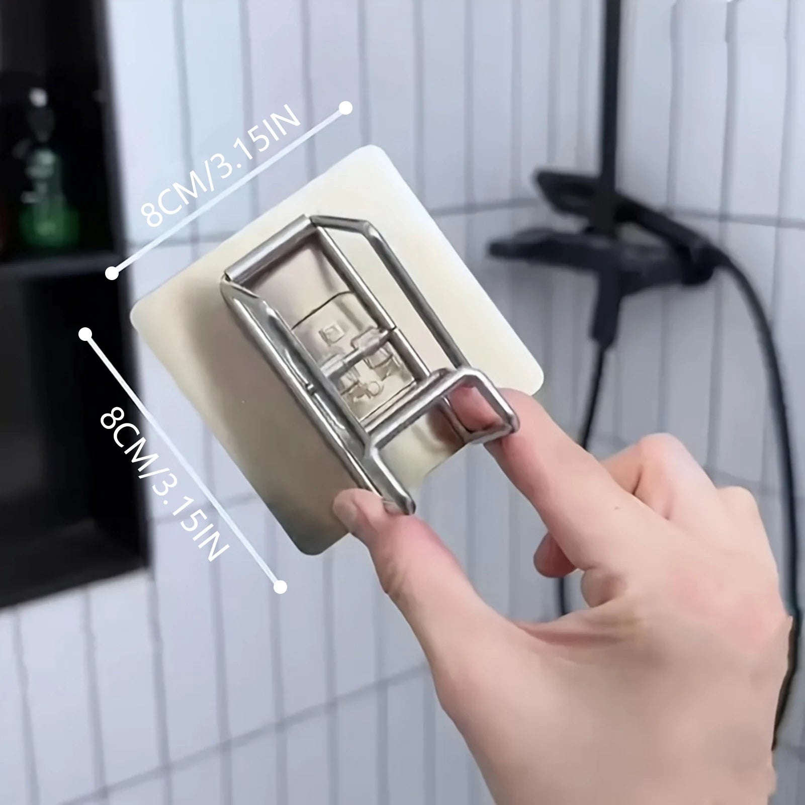 Gancho Adhesivo de Acero Inoxidable | Organizador Multifuncional para Baño y Cocina
