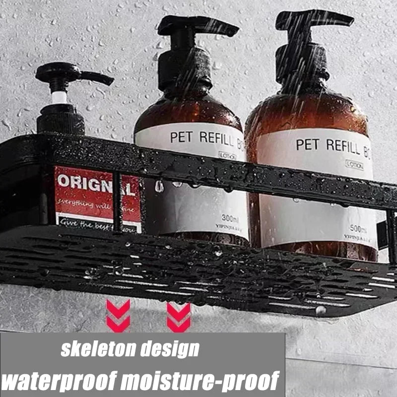 Repisa de Aluminio para Baño y Cocina | Organizador de Pared