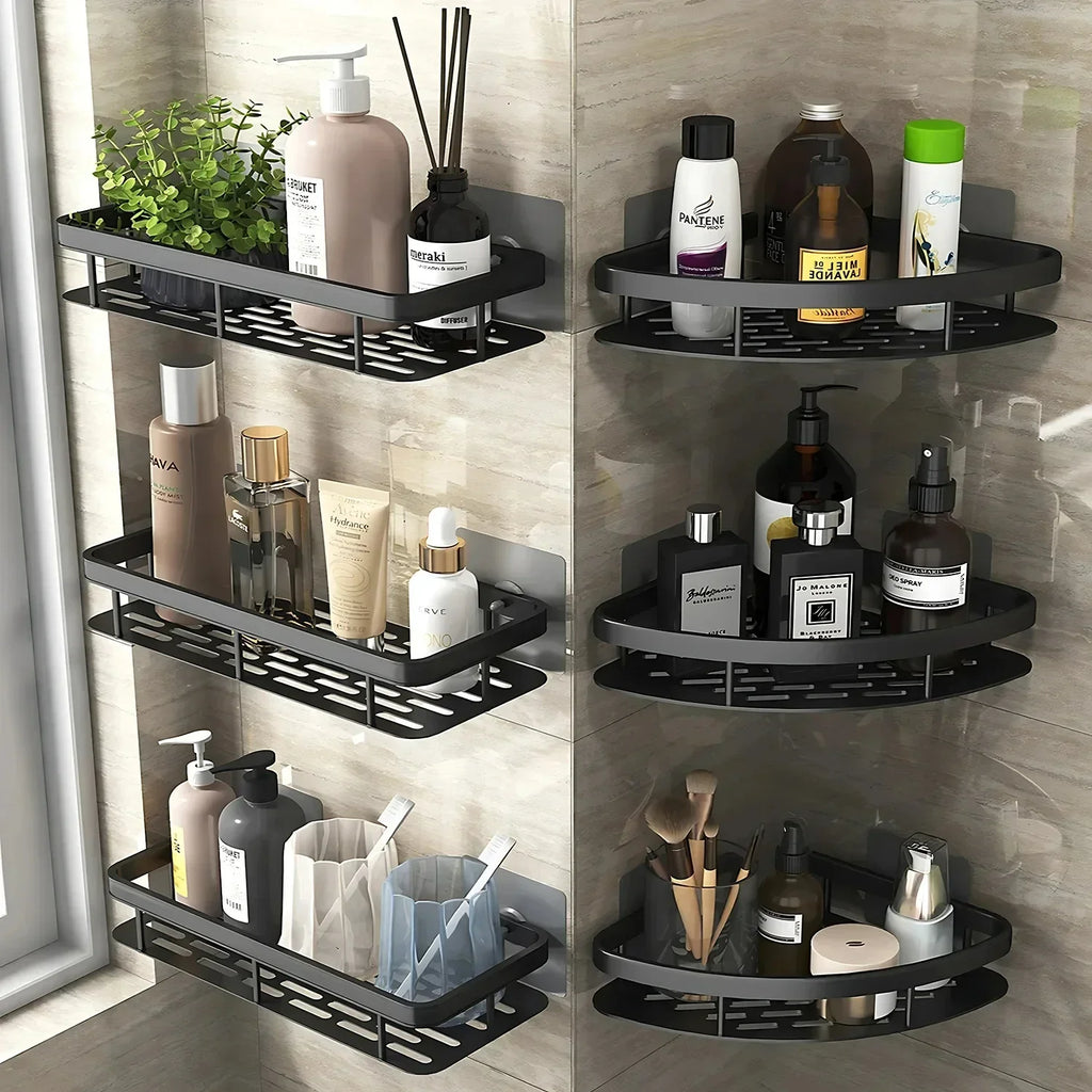 Repisa de Aluminio para Baño y Cocina | Organizador de Pared
