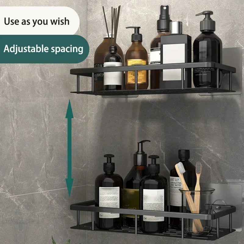 Repisa de Aluminio para Baño y Cocina | Organizador de Pared