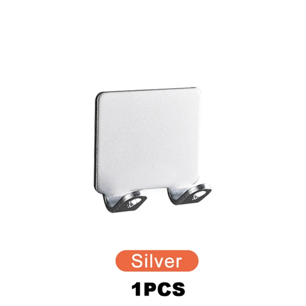 Soporte Adhesivo de Acero Inoxidable para Maquinilla de Afeitar | 1 o 2 Piezas