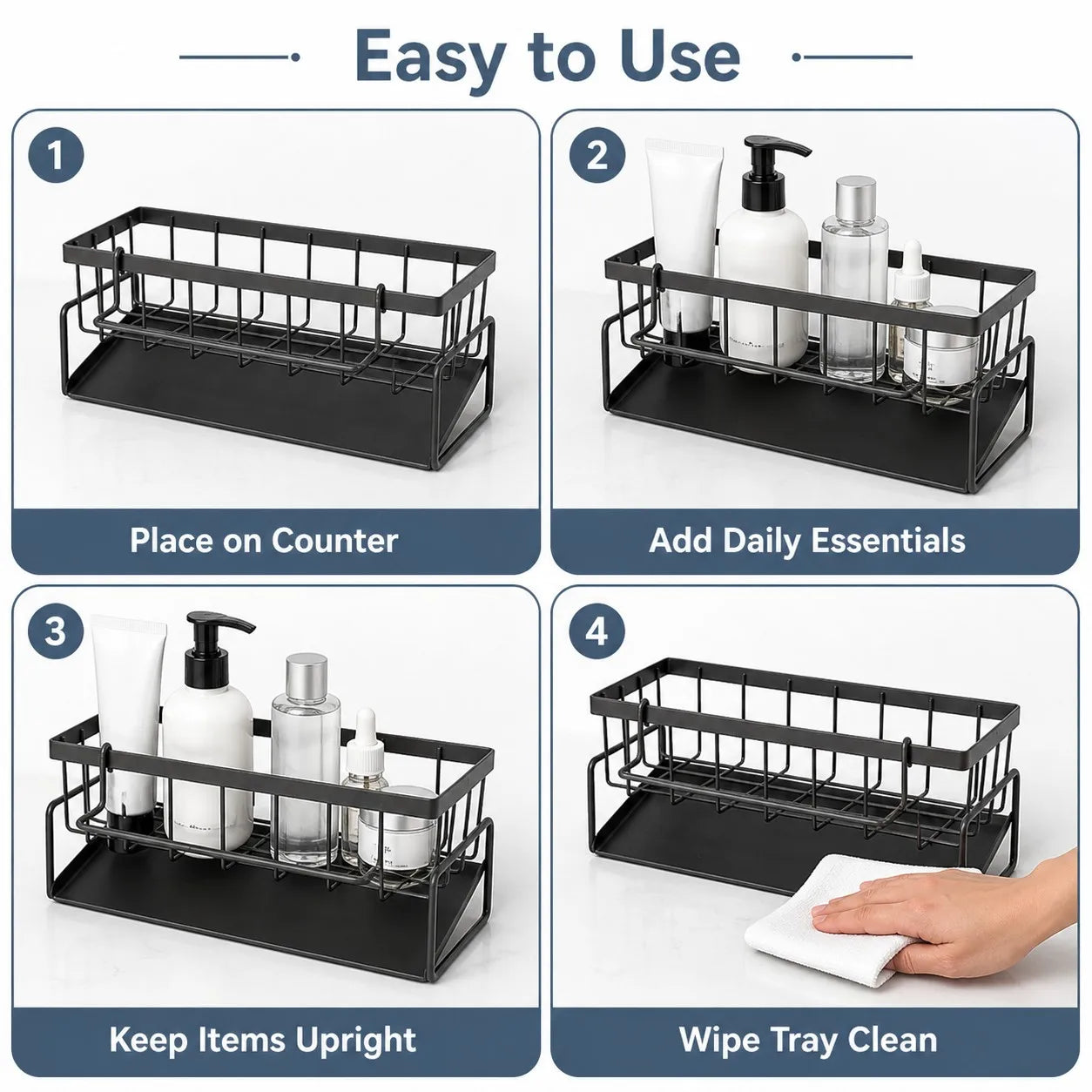Organizador Flexible para Fregadero | Soporte para Esponja y Jabón