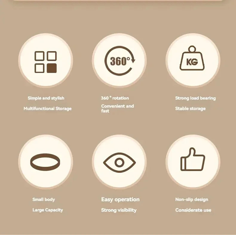 Organizador Giratorio de Especias 360° para Cocina