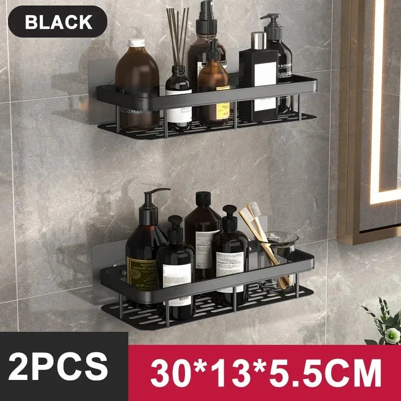 Repisa de Aluminio para Baño y Cocina | Organizador de Pared