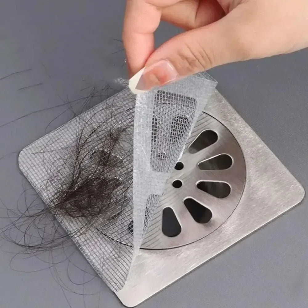 Recogedor Desechable de Pelo para Desagüe de Ducha (50 Piezas)