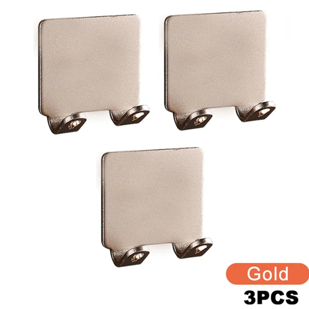Soporte Adhesivo de Acero Inoxidable para Maquinilla de Afeitar | 1 o 2 Piezas