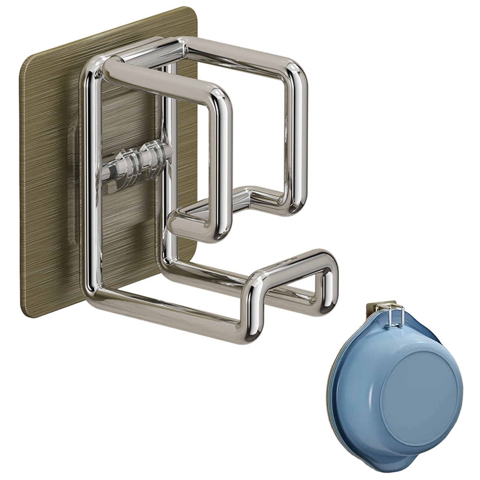 Gancho Adhesivo de Acero Inoxidable | Organizador Multifuncional para Baño y Cocina