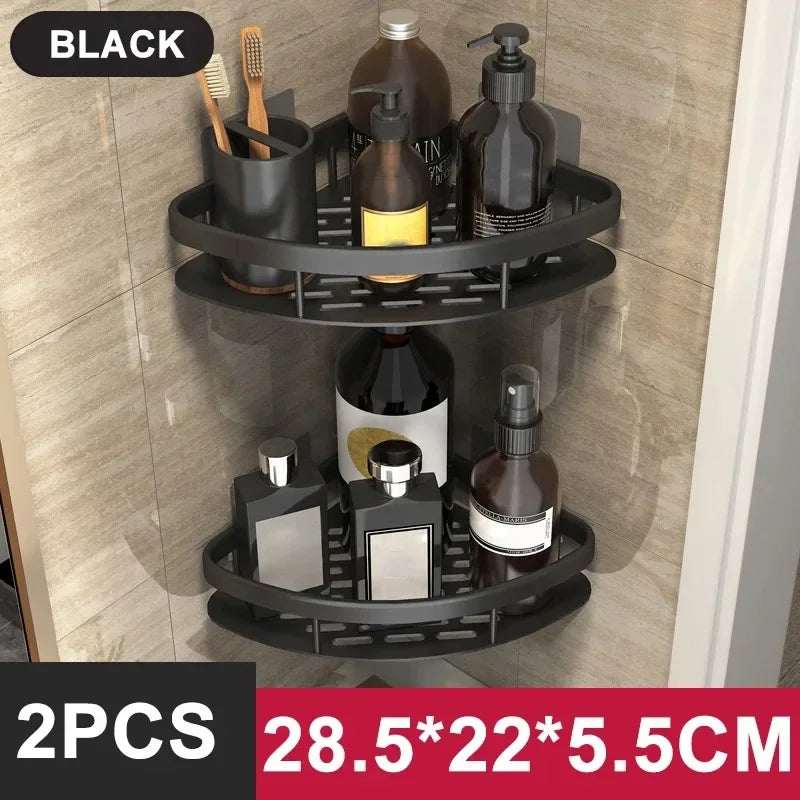Repisa de Aluminio para Baño y Cocina | Organizador de Pared