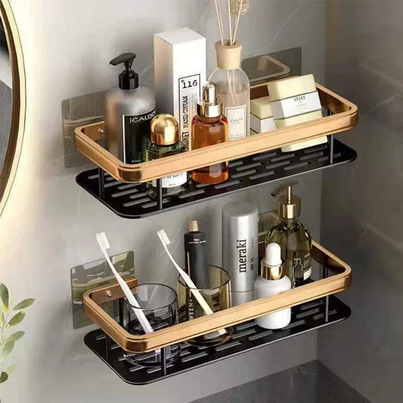 Repisa de Aluminio para Baño y Cocina | Organizador de Pared