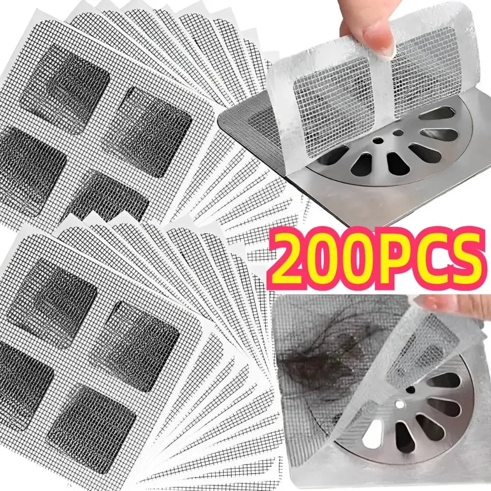 Recogedor Desechable de Pelo para Desagüe de Ducha (50 Piezas)