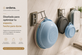 Gancho Adhesivo de Acero Inoxidable | Organizador Multifuncional para Baño y Cocina