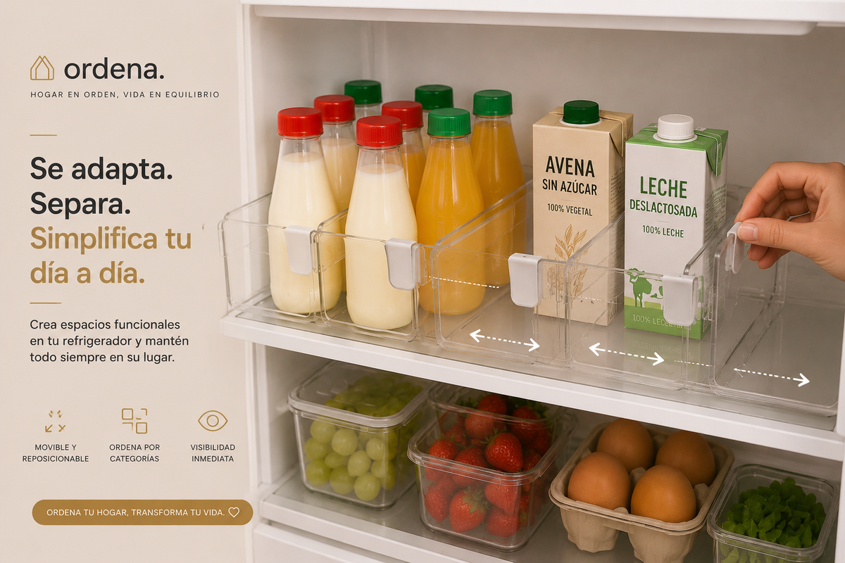 Organizadores Transparentes para Refrigerador | Set de 10, 15 o 20 Piezas