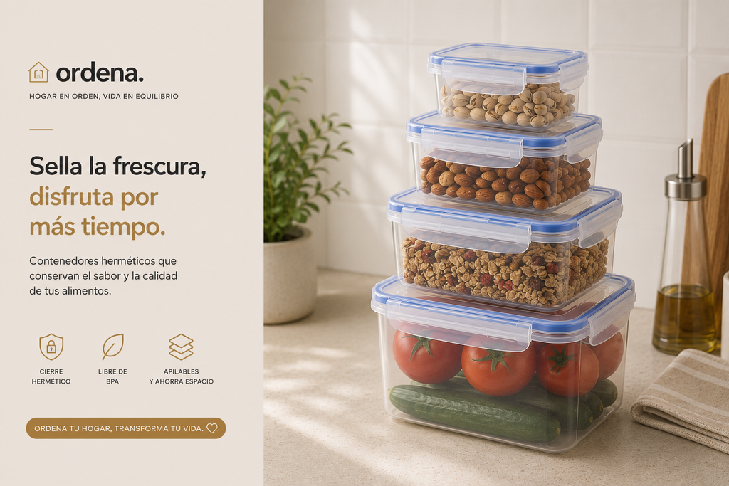 Contenedores Herméticos para Refrigerador | Conserva tus Alimentos Frescos